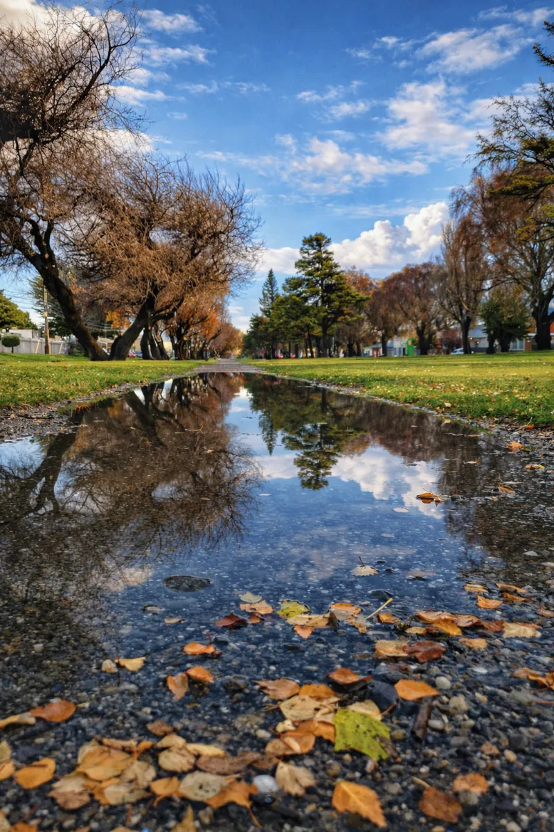 Avenida Bulnes, perspectiva y reflejos
