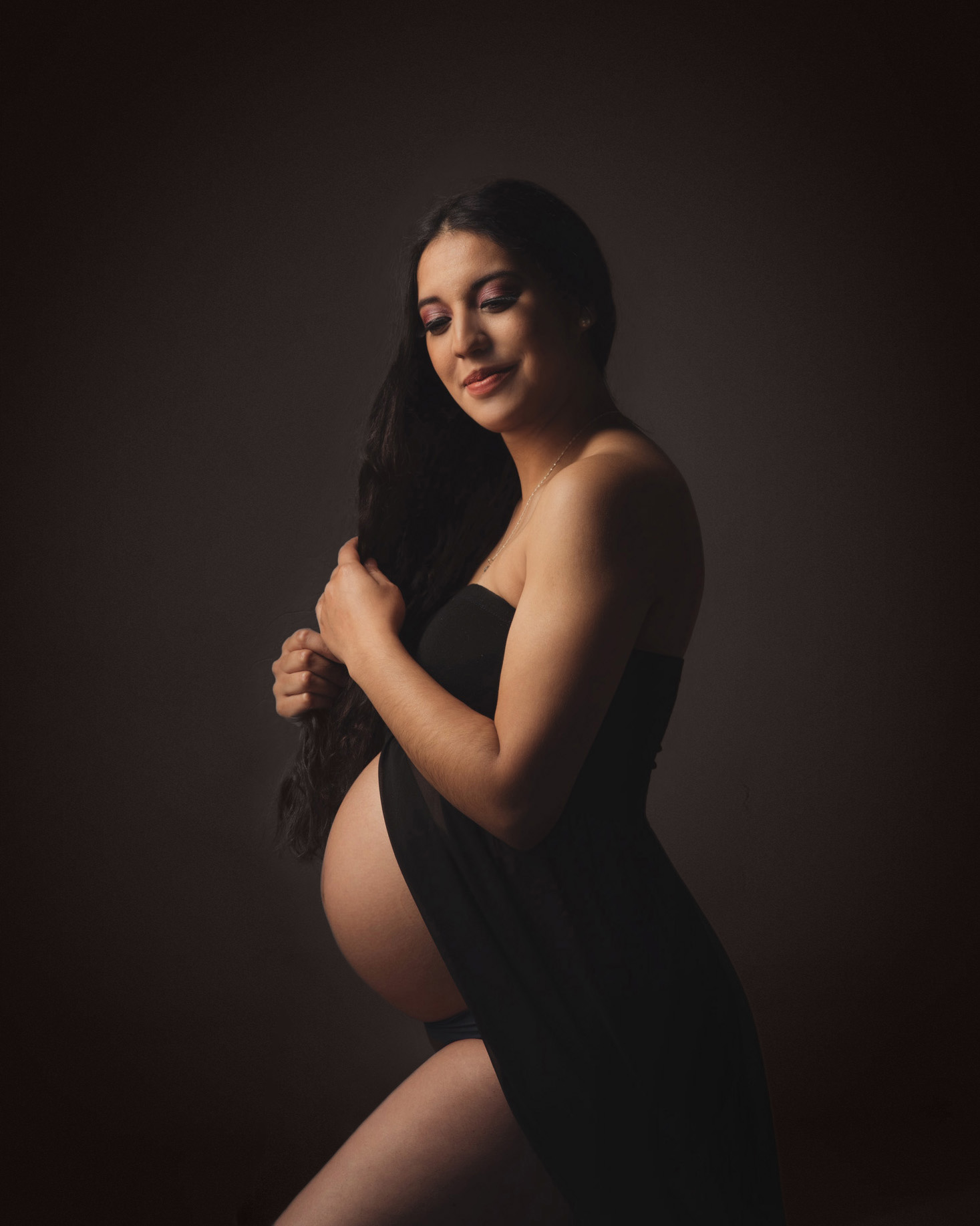 Retrato pictórico de embarazo