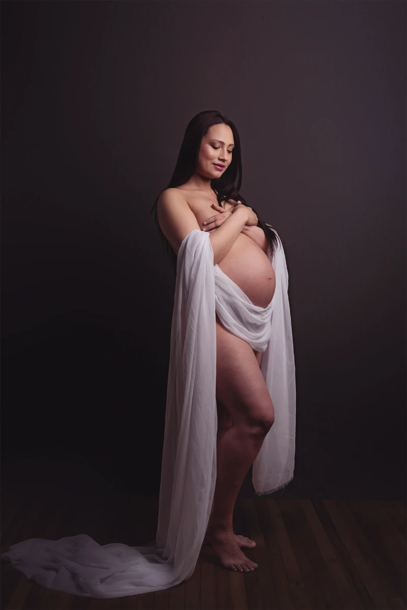 Fotos de embarazo íntimas y elegantes